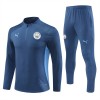 Manchester City Training Sweatshirts Quarter-zip 2024-25 Marine Für Herren